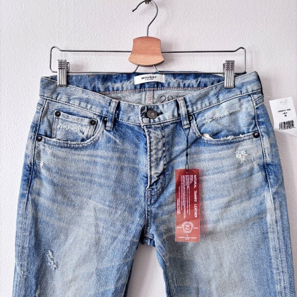 Moussy Vintage Altawoods Distressed Crop Jeans - Picture 6 of 11